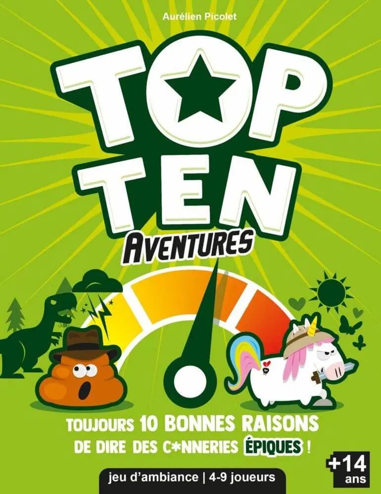 Top Ten Aventures - Jeux familiaux - Jeu de société - Akoa Tujou