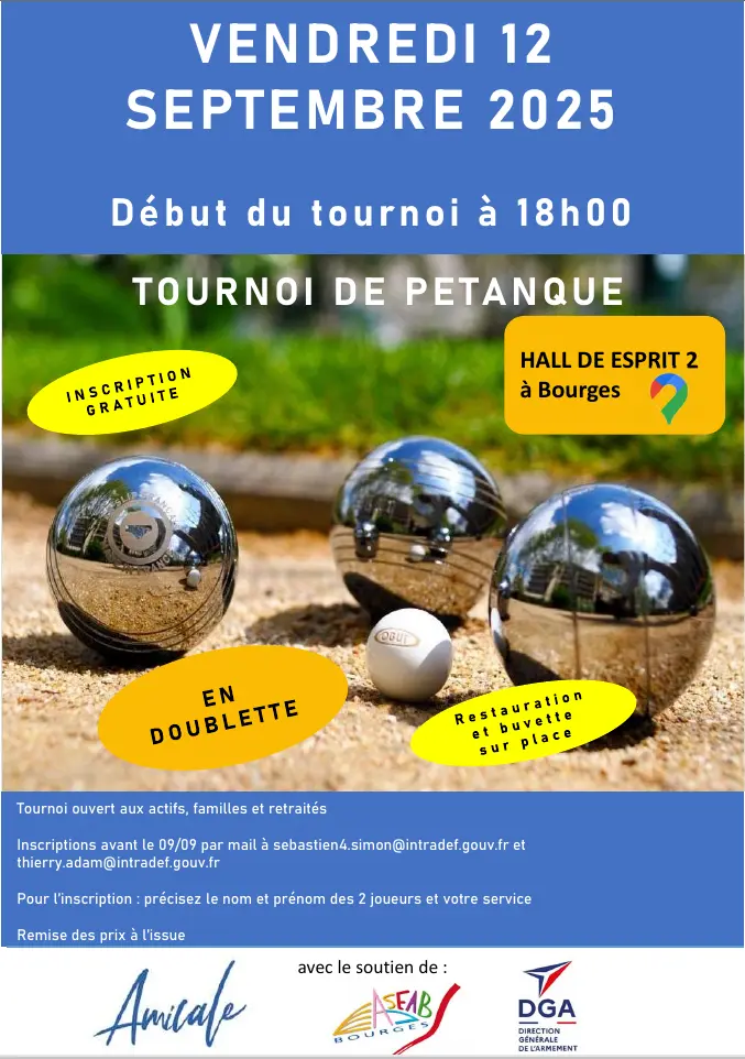 Tournoi de pétanque