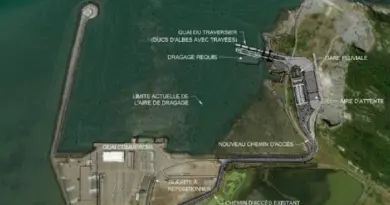 Croquis des aménagements prévus au port de Gros-Cacouna.