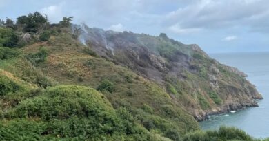 Un feu détruit 1,5 hectare de végétations aux falaises de Plouha, 70 pompiers ont été
