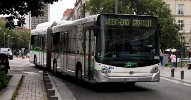Une nouvelle ligne de Chronobus à Nantes : la ligne 54 devient la C8 et continue de desservir la gare SNCF - ici