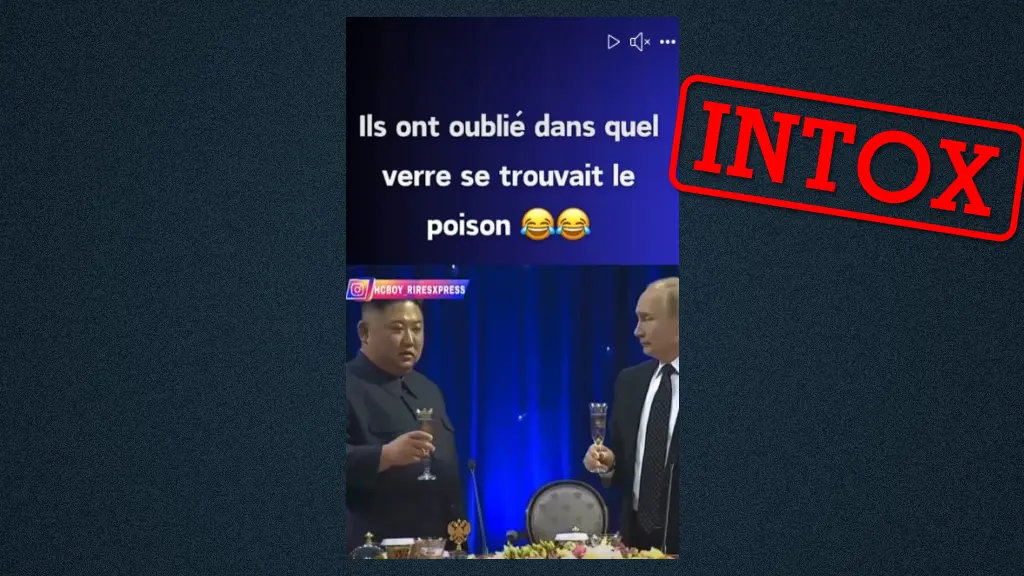 Vladimir Poutine et Kim Jong-un n’ont pas refusé de boire leur verre de peur d’être empoisonnés