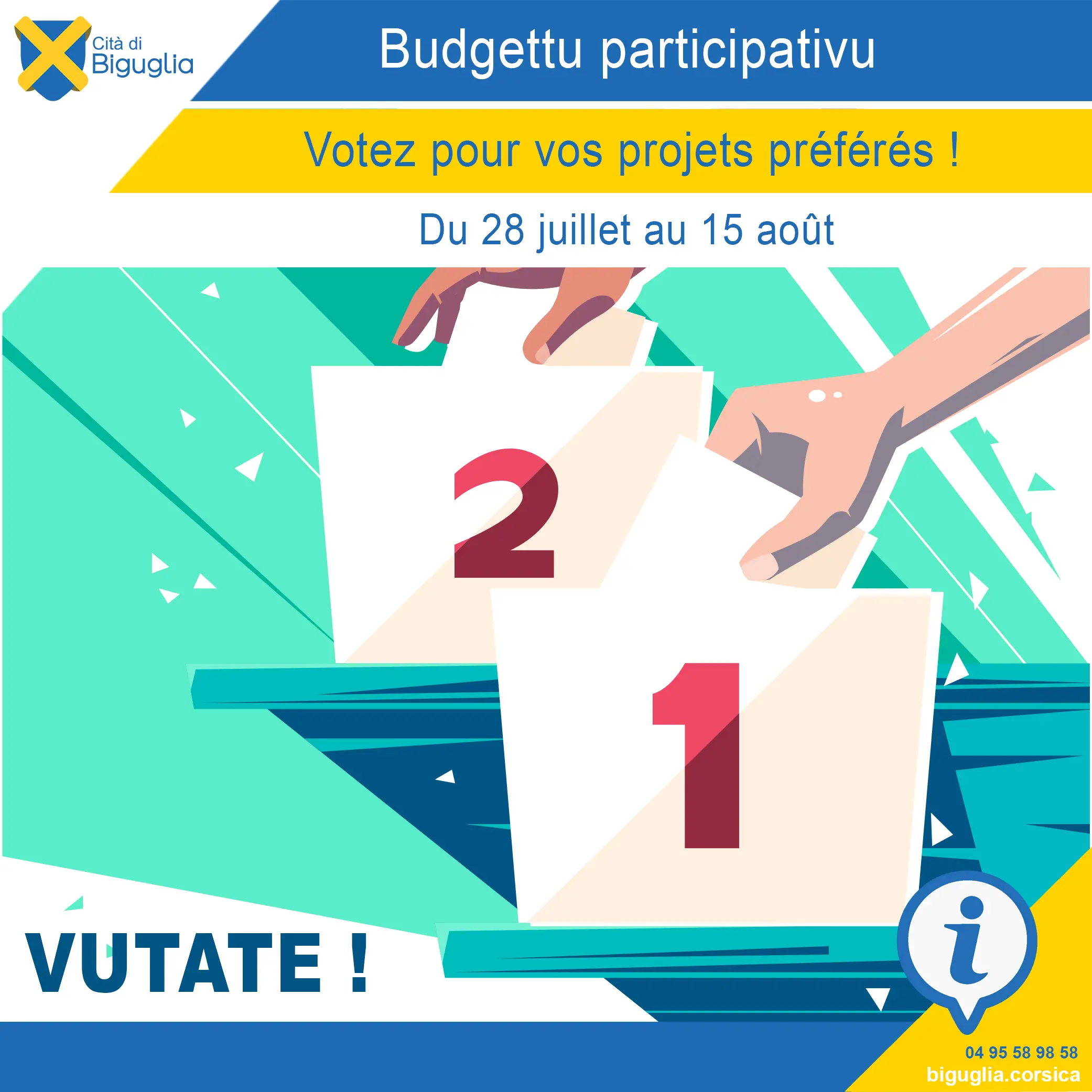 Votez pour vos projets préférés ! - Mairie de Biguglia