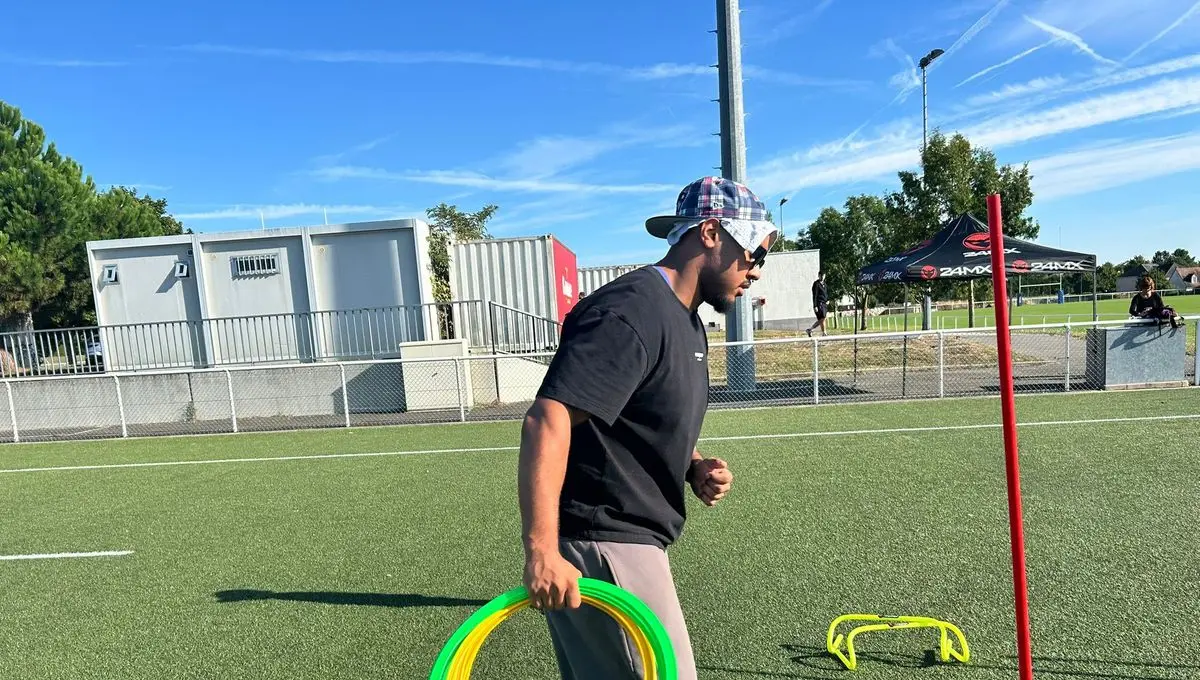 Wilfried Pené, joueur tourangeau de football américain privé de NFL faute de visa, espère repartir aux Etats-Unis - ici