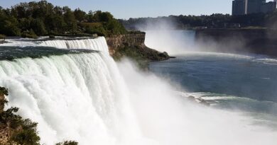 Canada, nature, mountains, Niagara Falls, Northern Lights, maple leaf, cityscape