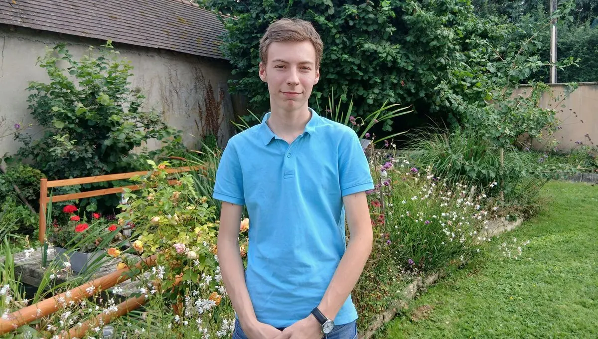 Yanis, président de la filiale jeunesse de l'association du don du sang en Normandie - ici
