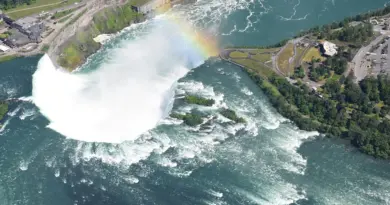 Canada, nature, mountains, Niagara Falls, Northern Lights, maple leaf, cityscape