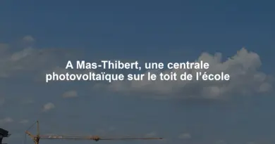 A Mas-Thibert, une centrale photovoltaïque sur le toit de l’école