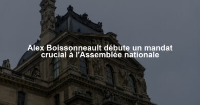 Alex Boissonneault débute un mandat crucial à l'Assemblée nationale