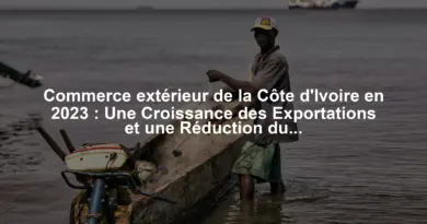 Commerce extérieur de la Côte d'Ivoire en 2023 : Une Croissance des Exportations et une Réduction du Déficit Commercial