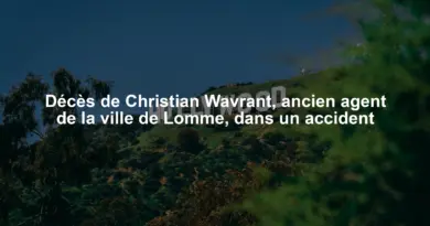Décès de Christian Wavrant, ancien agent de la ville de Lomme, dans un accident