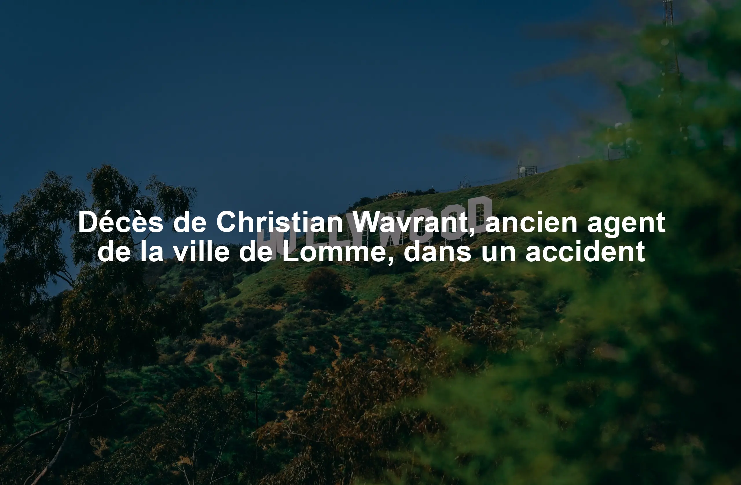 Décès de Christian Wavrant, ancien agent de la ville de Lomme, dans un accident