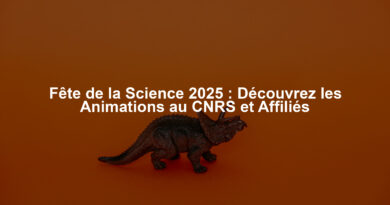 Fête de la Science 2025 : Découvrez les Animations au CNRS et Affiliés