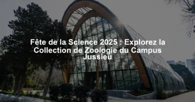 Fête de la Science 2025 : Explorez la Collection de Zoologie du Campus Jussieu
