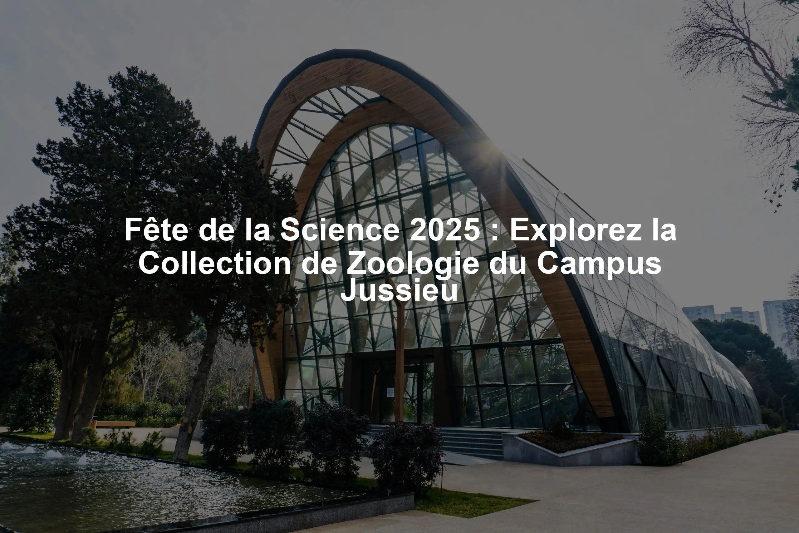Fête de la Science 2025 : Explorez la Collection de Zoologie du Campus Jussieu