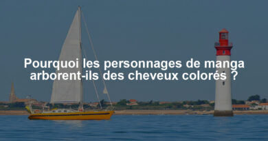 Pourquoi les personnages de manga arborent-ils des cheveux colorés ?