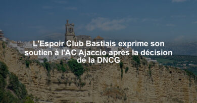 L'Espoir Club Bastiais exprime son soutien à l'AC Ajaccio après la décision de la DNCG