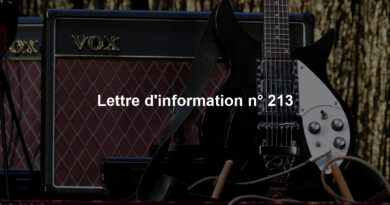 Lettre d'information n° 213