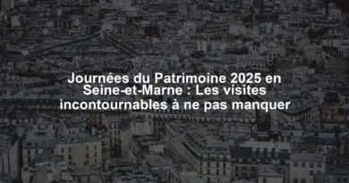 Journées du Patrimoine 2025 en Seine-et-Marne : Les visites incontournables à ne pas manquer