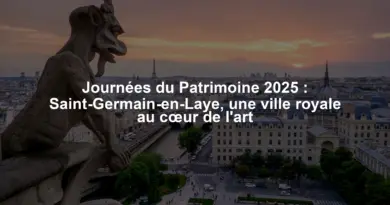 Journées du Patrimoine 2025 : Saint-Germain-en-Laye, une ville royale au cœur de l'art