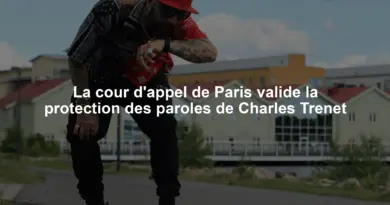 La cour d'appel de Paris valide la protection des paroles de Charles Trenet