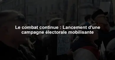 Le combat continue : Lancement d'une campagne électorale mobilisante