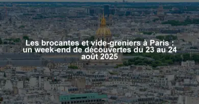 Les brocantes et vide-greniers à Paris : un week-end de découvertes du 23 au 24 août 2025