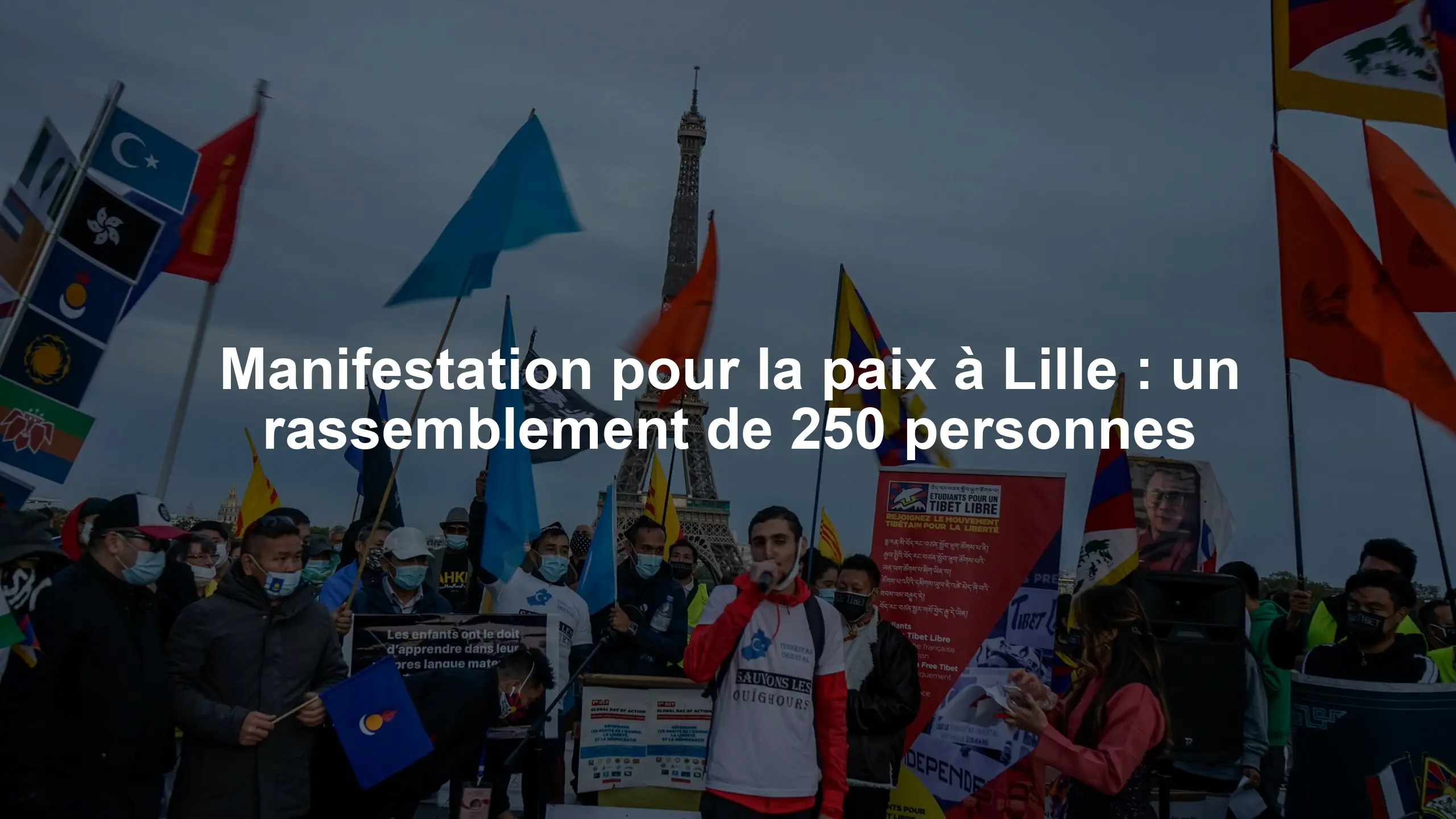 Manifestation pour la paix à Lille : un rassemblement de 250 personnes