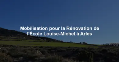 Mobilisation pour la Rénovation de l'École Louise-Michel à Arles