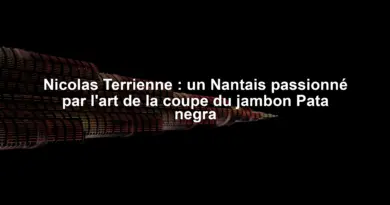 Nicolas Terrienne : un Nantais passionné par l'art de la coupe du jambon Pata negra