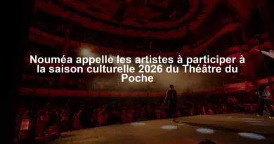 Nouméa appelle les artistes à participer à la saison culturelle 2026 du Théâtre du Poche