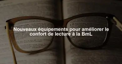 Nouveaux équipements pour améliorer le confort de lecture à la BmL