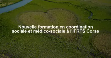Nouvelle formation en coordination sociale et médico-sociale à l'IFRTS Corse