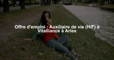 Offre d'emploi : Auxiliaire de vie (H/F) à Vitalliance à Arles