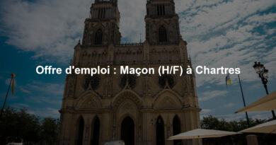 Offre d'emploi : Maçon (H/F) à Chartres