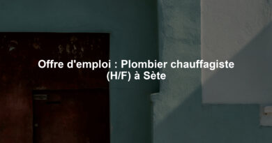Offre d'emploi : Plombier chauffagiste (H/F) à Sète