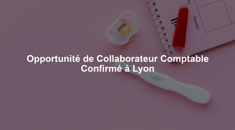 Opportunité de Collaborateur Comptable Confirmé à Lyon