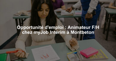 Opportunité d'emploi : Animateur F/H chez myJob Intérim à Montbeton