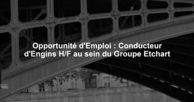 Opportunité d'Emploi : Conducteur d'Engins H/F au sein du Groupe Etchart