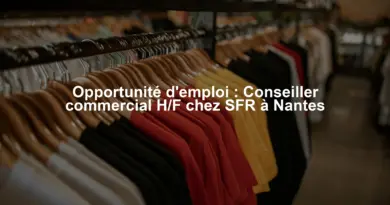 Opportunité d'emploi : Conseiller commercial H/F chez SFR à Nantes