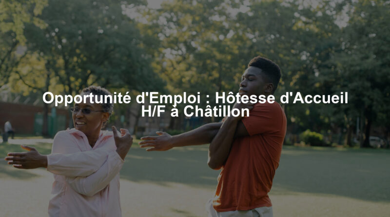 Opportunité d'Emploi : Hôtesse d'Accueil H/F à Châtillon