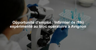 Opportunité d'emploi : Infirmier de (f/h) expérimenté au bloc opératoire à Avignon