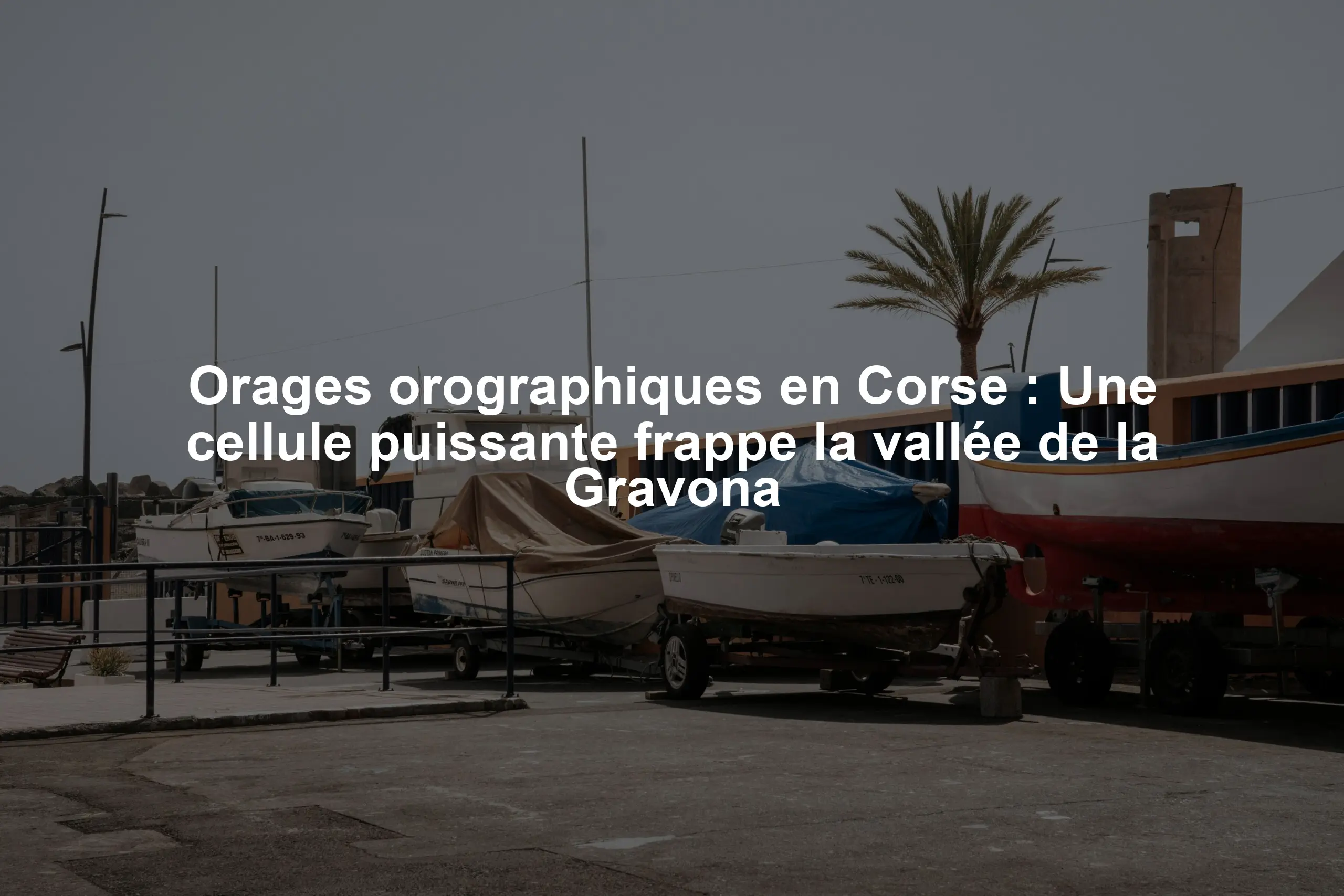Orages orographiques en Corse : Une cellule puissante frappe la vallée de la Gravona