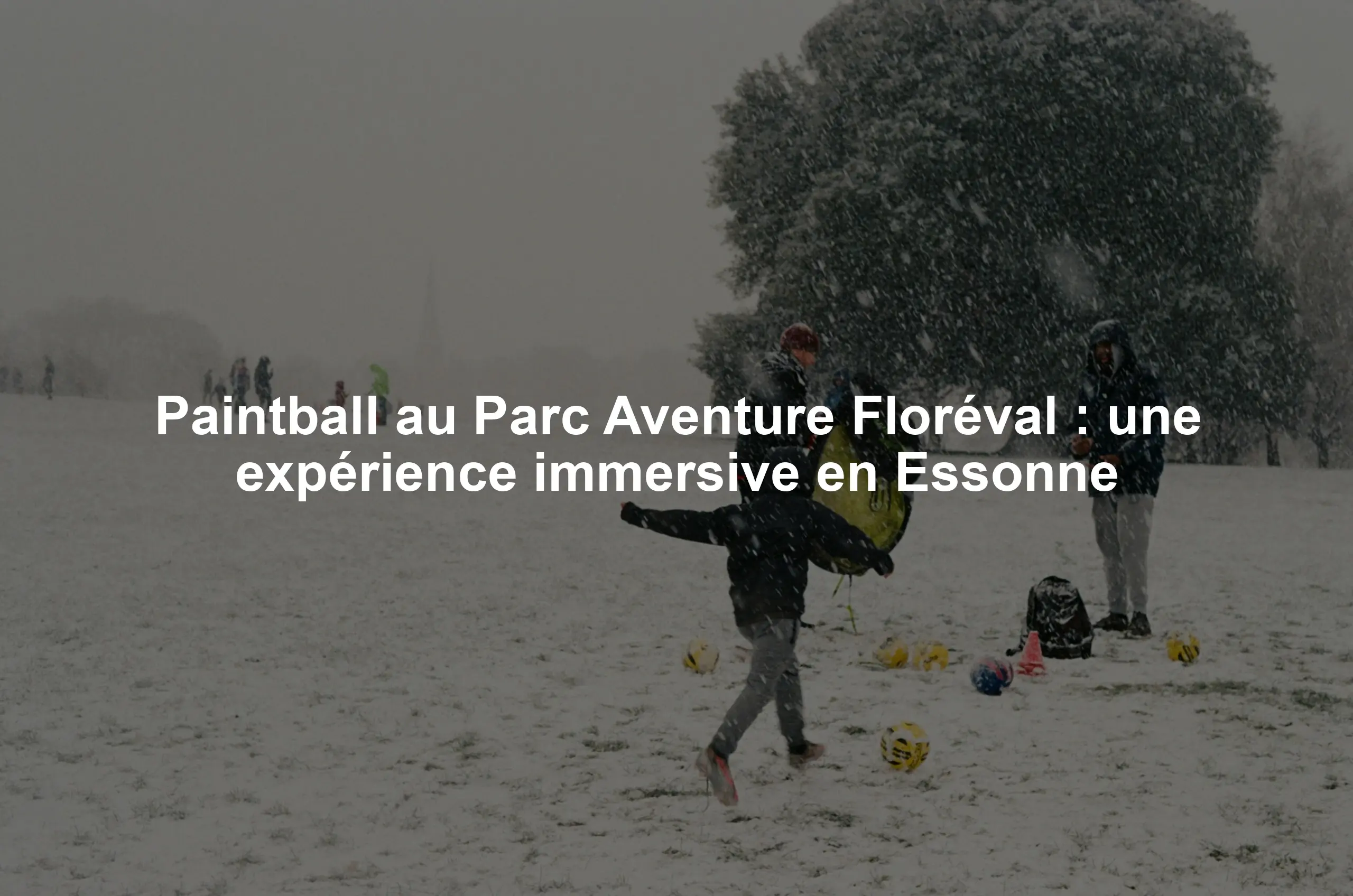 Paintball au Parc Aventure Floréval : une expérience immersive en Essonne