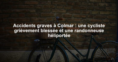Accidents graves à Colmar : une cycliste grièvement blessée et une randonneuse héliportée