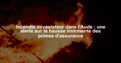 Incendie dévastateur dans l'Aude : une alerte sur la hausse imminente des primes d'assurance