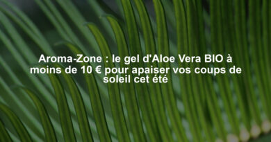 Aroma-Zone : le gel d'Aloe Vera BIO à moins de 10 € pour apaiser vos coups de soleil cet été