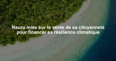 Nauru mise sur la vente de sa citoyenneté pour financer sa résilience climatique