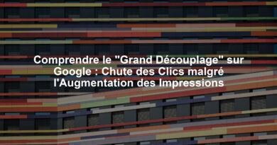 Comprendre le "Grand Découplage" sur Google : Chute des Clics malgré l'Augmentation des Impressions