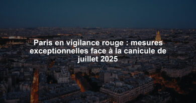 Paris en vigilance rouge : mesures exceptionnelles face à la canicule de juillet 2025